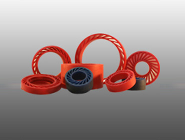 Corrugated Rubber Feed Rollers